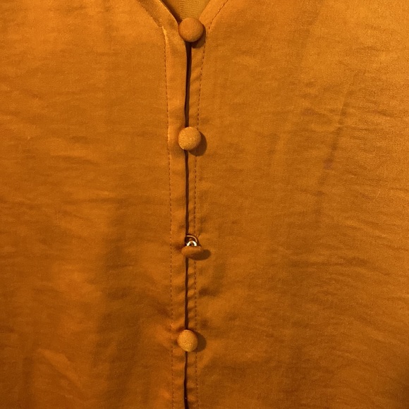 Ava & Viv burnt orange satin blouse - Picture 5 of 6